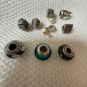 Pandora bracelet charms- Lot of 9